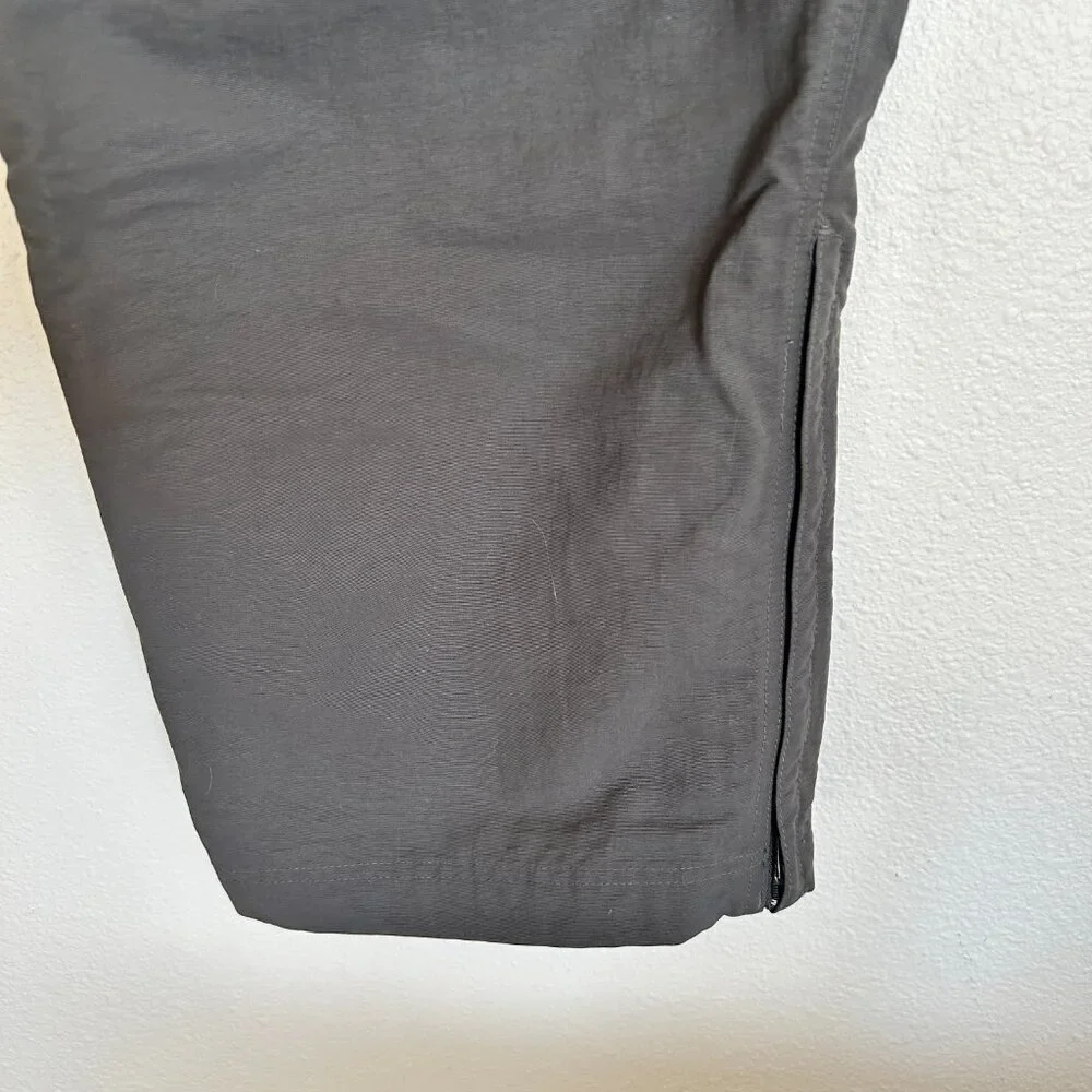 The North Face Pants Gray Convertible Belted Cargo Nylon Hiking Outdoor